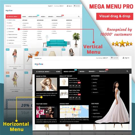 mega menu prestashop|Mega Menu Builder .